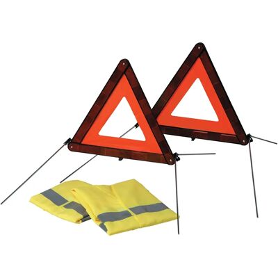 Sumex 2707125 Säkerhetssats - Varnings trianglar, västar, E11 Sumex 2707125 Säkerhetssats - Varnings trianglar, västar, E11