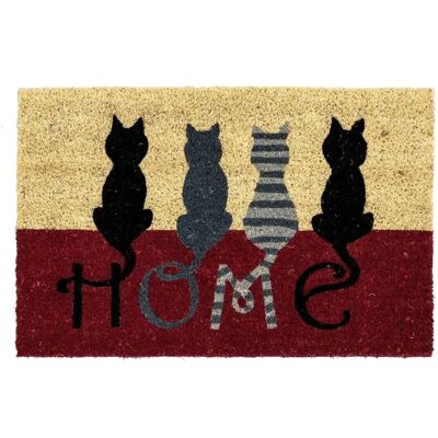 Bakaji Tapis d'Entrée avec Chats 60x40cm - Publicité Bakaji Tapis d'Entrée avec Chats 60x40cm - Publicité