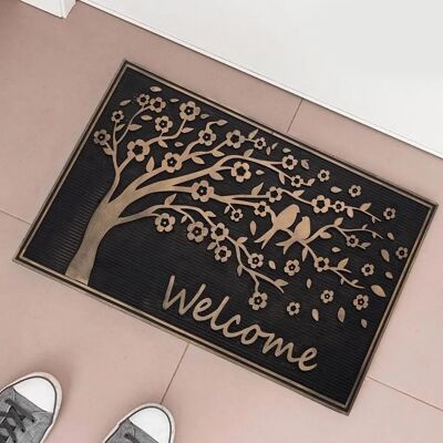 Tapis en caoutchouc Bakaji Arbre de la Vie Relief - 75x45cm - Publicité Tapis en caoutchouc Bakaji Arbre de la Vie Relief - 75x45cm - Publicité
