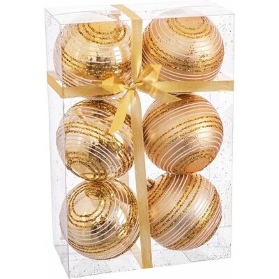 BigBuy Karácsonyi Arany Műanyag Spirál Gömbök - Karácsonyi díszek BigBuy Karácsonyi Arany Műanyag Spirál Gömbök - Karácsonyi díszek