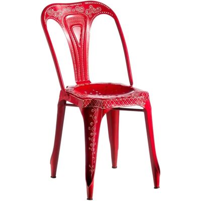 Chaise BigBuy Home - Rouge - 41x39x85cm - Mobilier de bureau Chaise BigBuy Home - Rouge - 41x39x85cm - Mobilier de bureau