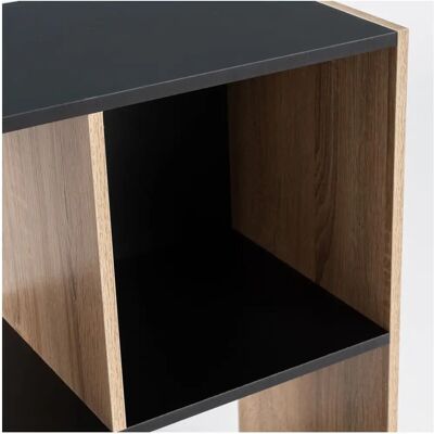 Estantería de Cubo de Madera Negra Beige - Estantería Estantería de Cubo de Madera Negra Beige - Estantería