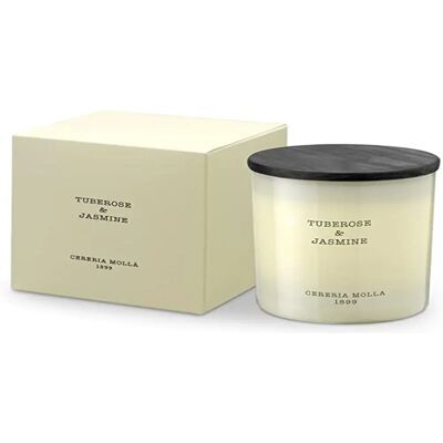 Bougie Tuberose & Jasmin Cereria Mollá - Floral & Citrus - 50h - Publicité Bougie Tuberose & Jasmin Cereria Mollá - Floral & Citrus - 50h - Publicité