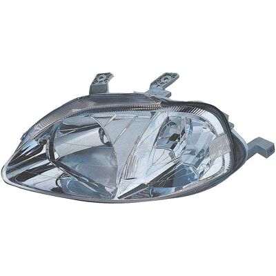 Farol direito Abakus - H4, W5W, Elétrico, Lente transparente - Farol Farol direito Abakus - H4, W5W, Elétrico, Lente transparente - Farol