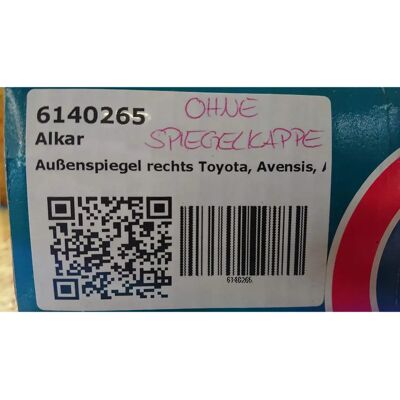 Alkar 6140265 - Varmet konveks sidespejl højre Alkar 6140265 - Varmet konveks sidespejl højre