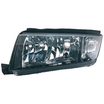 Projecteur gauche DEPO pour Skoda Fabia - H3, H7, PY21W, W5W - Noir - Phare Projecteur gauche DEPO pour Skoda Fabia - H3, H7, PY21W, W5W - Noir - Phare