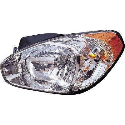 Hyundai Accent Headlight - Yellow - H4 - Left - Headlight Hyundai Accent Headlight - Yellow - H4 - Left - Headlight