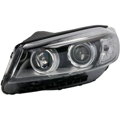 Phares LED noirs Depo pour Kia - Côté gauche - Moteur électrique Phares LED noirs Depo pour Kia - Côté gauche - Moteur électrique