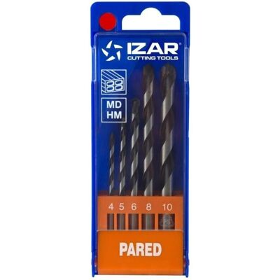 Set de Brocas Cilíndricas Estándar para Paredes IZAR - 4-10mm - 5 Piezas Set de Brocas Cilíndricas Estándar para Paredes IZAR - 4-10mm - 5 Piezas