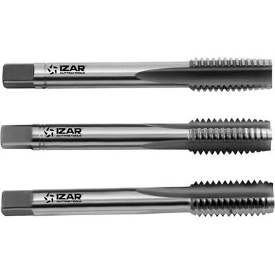 Izar 42892 Herramienta de roscar de alta calidad - Juego de 3 machos HSS Izar 42892 Herramienta de roscar de alta calidad - Juego de 3 machos HSS