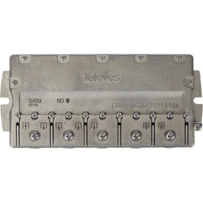 Televes Model 5469 Rozdzielacz Sygnału 6-Wyjściowy 5-2400MHz 11/14dB Televes Model 5469 Rozdzielacz Sygnału 6-Wyjściowy 5-2400MHz 11/14dB