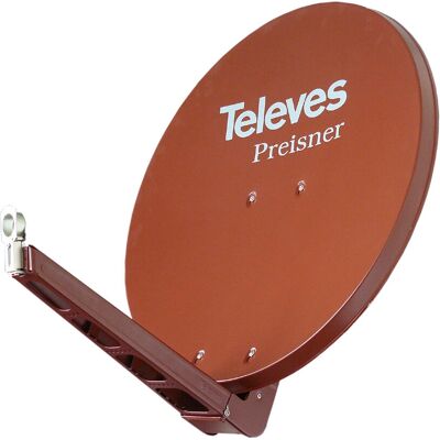 Antena satelitarna Televes S85QSD-Z - 85x95cm, Czerwona, 10,7-12,75 GHz Antena satelitarna Televes S85QSD-Z - 85x95cm, Czerwona, 10,7-12,75 GHz