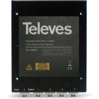 Televes OVT4N Kabelsplitter - Optischer Verteiler 4 Ausgänge Televes OVT4N Kabelsplitter - Optischer Verteiler 4 Ausgänge