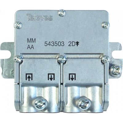 Televes Modello 543503 Divisore di cavi - Alta frequenza, Acciaio inossidabile Televes Modello 543503 Divisore di cavi - Alta frequenza, Acciaio inossidabile