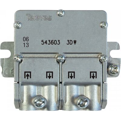 Televes 543603 Rostfritt Stål Kabelsplitter - Frekvens 5-2400 MHz Televes 543603 Rostfritt Stål Kabelsplitter - Frekvens 5-2400 MHz