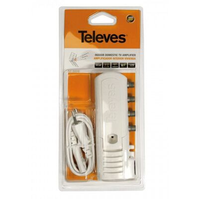 Televes 552240 Amplificador de TV de Alta Ganancia - Amplificador de Señal de TV Televes 552240 Amplificador de TV de Alta Ganancia - Amplificador de Señal de TV