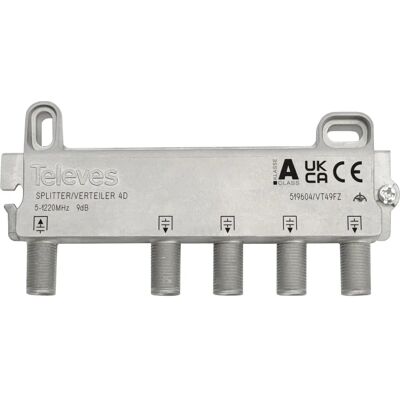 Televes 519604 Diviseur de câbles en acier inoxydable - Cable splitter/combiner Televes 519604 Diviseur de câbles en acier inoxydable - Cable splitter/combiner