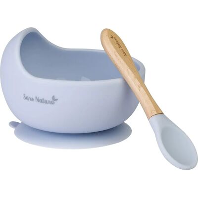 Saro Conjunto de Alimentación Wave Azul - Juego de comida Saro Conjunto de Alimentación Wave Azul - Juego de comida