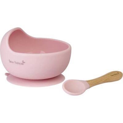 Set de Alimentación para Bebés Saro - Madera de Haya, Silicona, Seguro para Microondas Set de Alimentación para Bebés Saro - Madera de Haya, Silicona, Seguro para Microondas