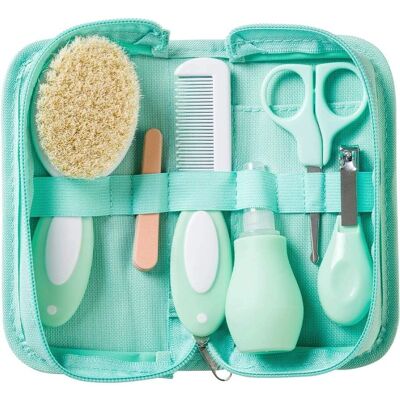Saro Neceser de Higiene para Bebé - Verde - Kit de Cuidado Infantil Saro Neceser de Higiene para Bebé - Verde - Kit de Cuidado Infantil
