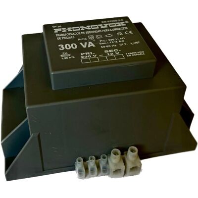 PHONOVOX Sicherheits-transformator - 300 VA, 12V/230V, Schwarz PHONOVOX Sicherheits-transformator - 300 VA, 12V/230V, Schwarz