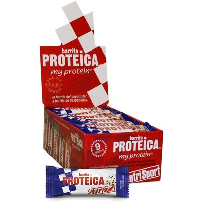 Nutrisport Barras de Proteínas Vainilla Galleta 24 - Barritas Nutrisport Barras de Proteínas Vainilla Galleta 24 - Barritas