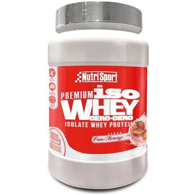 Nutrisport Iso Whey Zero Zero - Sabor Fresa Proteína en Polvo Nutrisport Iso Whey Zero Zero - Sabor Fresa Proteína en Polvo