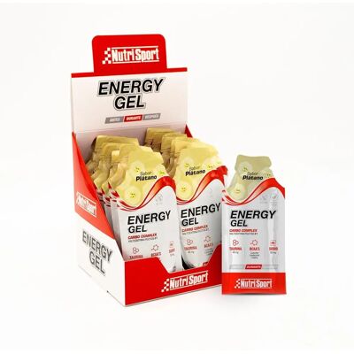 Gel Énergétique NutriSport Banane - Soutien pour Athlètes - Publicité Gel Énergétique NutriSport Banane - Soutien pour Athlètes - Publicité