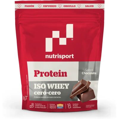 NutriSport Iso Whey Cero Schokolade 1500g - Proteinpulver NutriSport Iso Whey Cero Schokolade 1500g - Proteinpulver