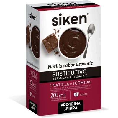 Siken Sustitutivo de Natillas Brownie - 6 Sobres Siken Sustitutivo de Natillas Brownie - 6 Sobres
