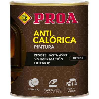 Proa RAL 9005 Esmalte de silicone preto resistente ao calor Proa RAL 9005 Esmalte de silicone preto resistente ao calor
