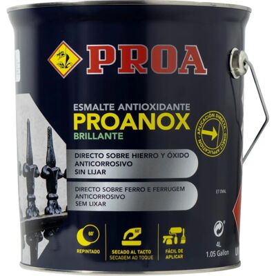 Proa RAL 6005 Botella Verde Esmalte Antioxidante - 4L - Exterior Proa RAL 6005 Botella Verde Esmalte Antioxidante - 4L - Exterior