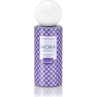 Saphir Mora Salvaje Eau de Toilette - Mûre Fruitée - Parfum Féminin - Publicité Saphir Mora Salvaje Eau de Toilette - Mûre Fruitée - Parfum Féminin - Publicité