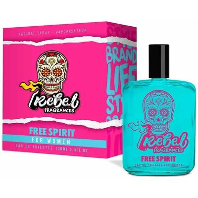 Rebel Free Spirit Women Eau de Toilette - Fragancia femenina, 100ml, Aroma rebelde Rebel Free Spirit Women Eau de Toilette - Fragancia femenina, 100ml, Aroma rebelde