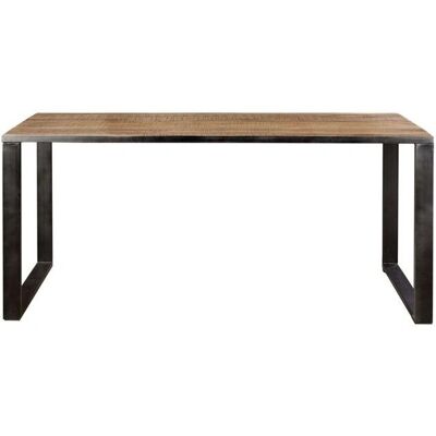 Stół do jadalni z drewna mango i wzmocnionego metalu - 180x78x90cm Stół do jadalni z drewna mango i wzmocnionego metalu - 180x78x90cm