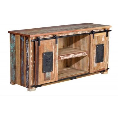Giner y Colomer Recyklingowane drewno Szafka TV - 62x40x130 Giner y Colomer Recyklingowane drewno Szafka TV - 62x40x130