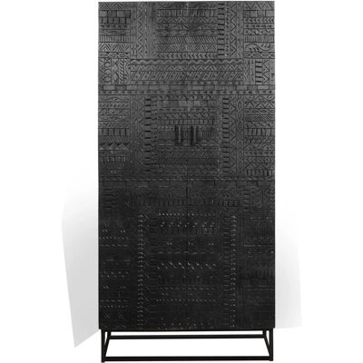 Giner Y Colomer Mangófa Szekrény - Sötét dió - 180x50x90 Giner Y Colomer Mangófa Szekrény - Sötét dió - 180x50x90