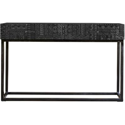 Konsola Giner y Colomer z Ciemnego Mango - 76x30x120 Konsola Giner y Colomer z Ciemnego Mango - 76x30x120