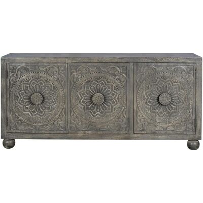 ALEXANDRA HOUSE LIVING Credenza - Mangófa, 3 ovia, Gri ALEXANDRA HOUSE LIVING Credenza - Mangófa, 3 ovia, Gri