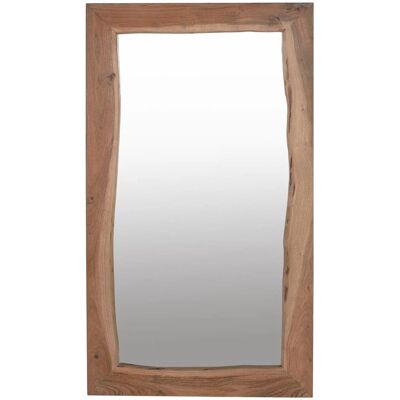 Miroir en Bois avec Cadre en Acacia Massif - Miroir - Publicité Miroir en Bois avec Cadre en Acacia Massif - Miroir - Publicité