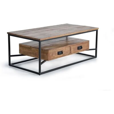 Stolik kawowy mango Giner y Colomer - 2 szuflady - 120x45x60cm Stolik kawowy mango Giner y Colomer - 2 szuflady - 120x45x60cm