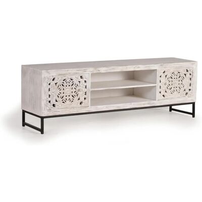 Giner y Colomer Szafka RTV z Drewna Mango - 170x55x40cm Giner y Colomer Szafka RTV z Drewna Mango - 170x55x40cm