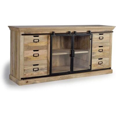 Giner y Colomer Credenza - Mangófa & metalli - 2 liukuovet Giner y Colomer Credenza - Mangófa & metalli - 2 liukuovet