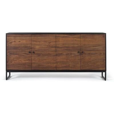 Giner y Colomer Credenza - Wykonane z litego drewna palisandru i mangowego, Czarny i Brązowy Giner y Colomer Credenza - Wykonane z litego drewna palisandru i mangowego, Czarny i Brązowy