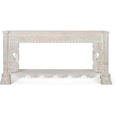 Console en Bois de Mango Giner y Colomer - Étagère Décorative Sculptée - 53x125 cm - Publicité Console en Bois de Mango Giner y Colomer - Étagère Décorative Sculptée - 53x125 cm - Publicité