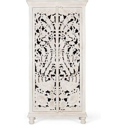 Armoire en Bois de Mangue Blanc Giner y Colomer - Armoire - Publicité Armoire en Bois de Mangue Blanc Giner y Colomer - Armoire - Publicité