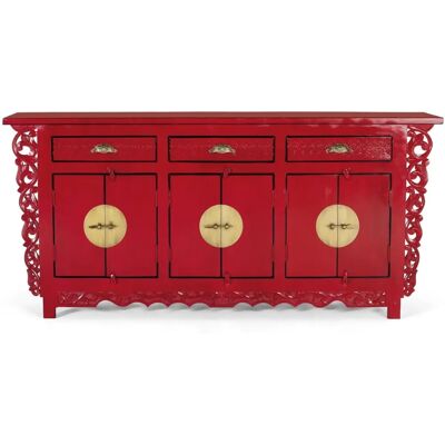Giner y Colomer Armario de madera de mango rojo - 195x40x83 Giner y Colomer Armario de madera de mango rojo - 195x40x83