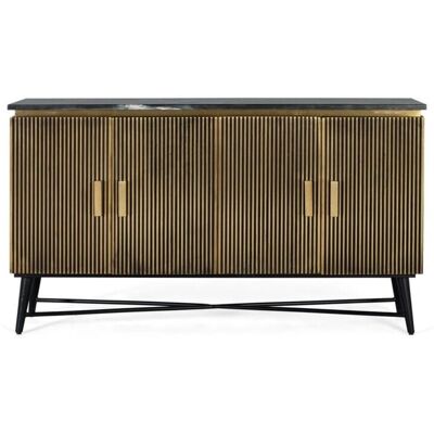 Buffet en Bois de Mango Giner Y Colomer - Finition Bronze - 86x150x40cm - Publicité Buffet en Bois de Mango Giner Y Colomer - Finition Bronze - 86x150x40cm - Publicité