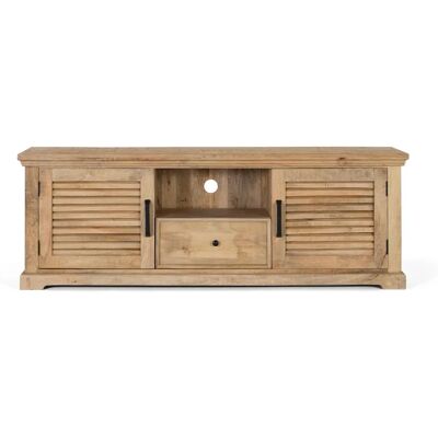 Giner y Colomer Masywne mango drewno TV mebel - 2 drzwi, 1 szuflada Giner y Colomer Masywne mango drewno TV mebel - 2 drzwi, 1 szuflada