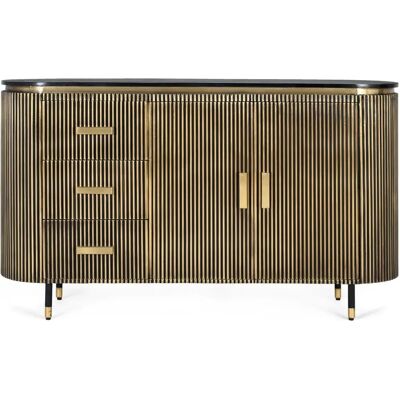 ALEXANDRA HOUSE LIVING Buffet - Bois de mangue et bronze - 150x86x40cm - Publicité ALEXANDRA HOUSE LIVING Buffet - Bois de mangue et bronze - 150x86x40cm - Publicité